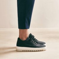 Amber Piñatex Performance Zwarte vegan sneakers - Afbeelding 2