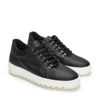 Amber Piñatex Performance Zwarte vegan sneakers - Afbeelding 4