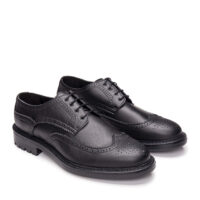 Argi Black vegan wingtip brogue - Afbeelding 3