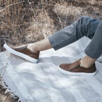 Nae bruine veganistische instappers voor heren - Afbeelding 4