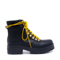 Karla - Enkellaarsjes met gele veters