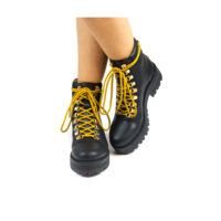 Karla - Enkellaarsjes met gele veters - Afbeelding 2