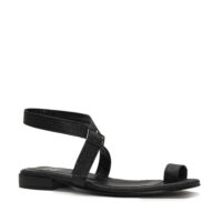 Kio - Platte sandaal met zwarte ring - Afbeelding 3