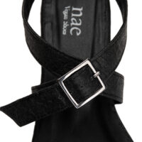 Kio - Platte sandaal met zwarte ring - Afbeelding 4