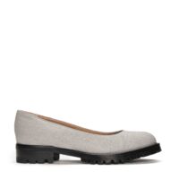 Lili Piñatex Grijze vegan ballerinaschoenen voor dames