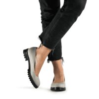 Lili Piñatex Grijze vegan ballerinaschoenen voor dames - Afbeelding 2