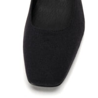 Louise Black vegan ballerina met vierkante neus - Afbeelding 5