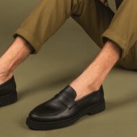 Sebas Zwarte vegan penny loafer - Afbeelding 2