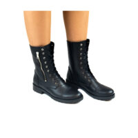 Zaira Black - Middelhoge laars met rits - Afbeelding 2