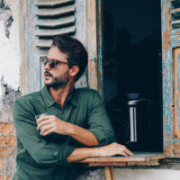 Overhemd – Biologisch katoen – donker groen - Afbeelding 6