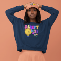 Accept Help – Organic Unisex Sweatshirt - Afbeelding 2