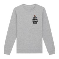 Anti Social Veggie Club – Organic Unisex Sweatshirt - Afbeelding 5