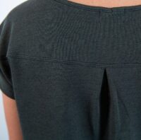 Jurk – gerecycled katoen – Army groen melange - Afbeelding 4