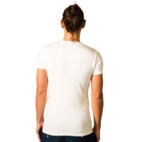2 x T-shirt Basic – Biologisch katoen – wit – ronde – hals - Afbeelding 4