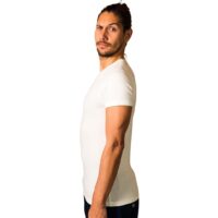2 x T-shirt Basic – Biologisch katoen – wit – ronde – hals - Afbeelding 2