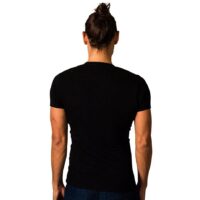 2 x T-shirt Basic – Biologisch katoen – zwart – O – hals - Afbeelding 3