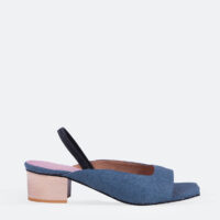 Ananas Bleu Peep Toe