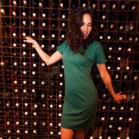 Jurk – gerecycled katoen – groen