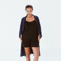 Kimono – barong – navy blauw - Afbeelding 3