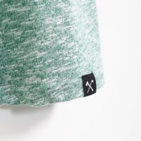 Jurk – gerecycled katoen – groen/wit melange - Afbeelding 6