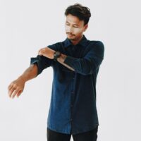 Overhemd – Biologisch katoen – denim wassing - Afbeelding 2