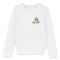 Bee Kind – Kid Organic Cotton Sweatshirt - Afbeelding 3