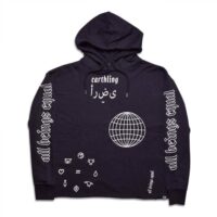 Earthling – Crop Hoodie – Black - Afbeelding 2