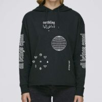 Earthling – Crop Hoodie – Black - Afbeelding 5
