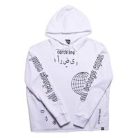 Earthling – Crop Hoodie – White
