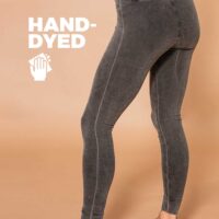 Essential Legging – Organic Cotton Tie Dye Gray