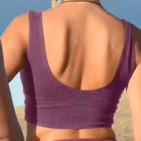 Reversible Crop Tank – Tie Dye Violet