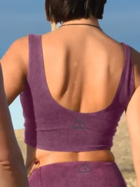 Reversible Crop Tank – Tie Dye Violet