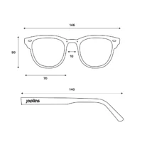 Mira – Unisex Wood and Bio Acetate Sunglasses - Afbeelding 9