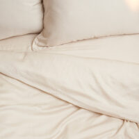 Tencel dekbedovertrek beige 140 x 200 cm