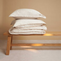 Tencel dekbedovertrek beige 260 x 220 cm - Afbeelding 5