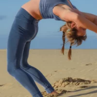 Essential Legging – Organic Cotton Tie Dye Indigo