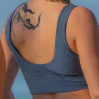 Reversible Crop Tank – Tie Dye Indigo