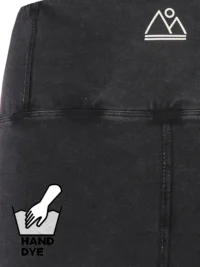 Essential Biker Shorts – Organic Cotton Tie Dye Black - Afbeelding 5