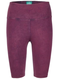 Essential Biker Shorts – Organic Cotton Tie Dye Violet - Afbeelding 5