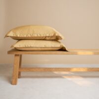 Bamboe Kussensloop Okergeel 50 x 75 cm