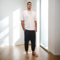 Pantalón negro Baggie Hombre