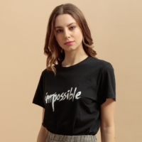 Camiseta negro IMPOSSIBLE - Afbeelding 4