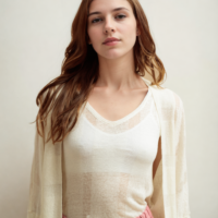 Cardigan blanco LAVANDER - Afbeelding 2