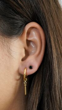 It’s a Stone Thing | Earstud Small | Goud Zirkoon - Afbeelding 2