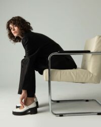 Squared Mary Jane Pumps White made of Vegea grape leather - Afbeelding 10