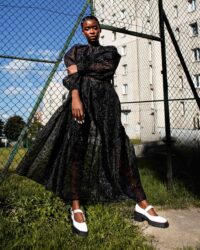 Squared Mary Jane Pumps White made of Vegea grape leather - Afbeelding 2