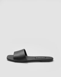 Mellow Slides Black vegan slides made of corn leather - Afbeelding 2