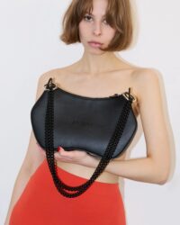 Noir BHMA Bag of grape-based vegan leather - Afbeelding 15