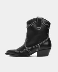 Stitchy cowboy boots black