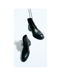 Laced-up Ankle Boots made of vegan corn leather - Afbeelding 2